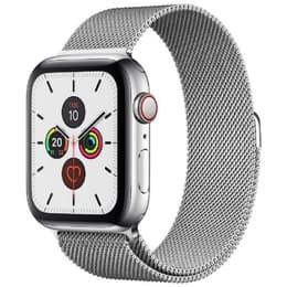 Apple Watch Series 5 (2019) GPS + Cellular 44 mm - Acero inoxidable Plata - Pulsera Milanese Loop Gris