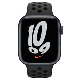 Apple Watch (Series 7) 2021 GPS 45 mm - Aluminio Medianoche - Correa Nike Sport Negro