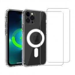 Funda iPhone 13 Pro y 2 protectores de pantalla - TPU - Transparente