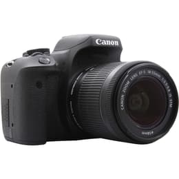 Réflex - Canon EOS 750D - Negro + Objetivo Canon EF-S 18-55mm f/3.5-5.6 IS STM
