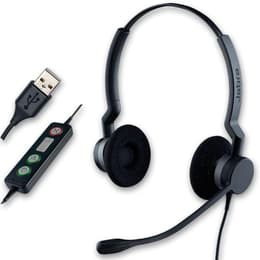 Cascos reducción de ruido con cable micrófono Jabra BIZ 2300 USB Duo - Negro