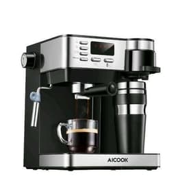 Cafeteras Expresso Aicook CM6827 L - Negro/Plata