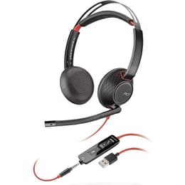 Cascos con cable micrófono Plantronics Poly Blackwire 5220 - Negro
