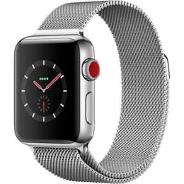 Apple Watch (Series 3) 42 mm - Acero inoxidable Plata - Milanesa Plata