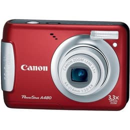 Cámara Compacta - Canon Powershot A480 - Rojo