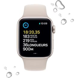 Apple Watch Series SE 2 (2022) GPS + Cellular 40 mm - Aluminio Blanco estrella - Correa deportiva Blanco estrella