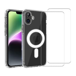 Funda iPhone 16 y 2 protectores de pantalla - TPU - Transparente
