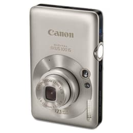 Cámara Compacta Canon Digital IXUS 100 IS - Gris + Objetivo Canon Zoom Lens 3 X IS 5.9-17.9mm f/3.2-5.8