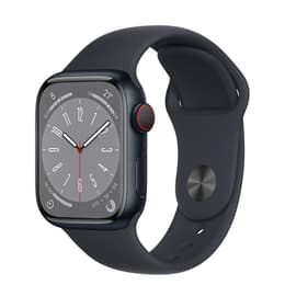 Apple Watch (Series 8) 2022 GPS + Cellular 41 mm - Aluminio Negro - Correa deportiva Negro