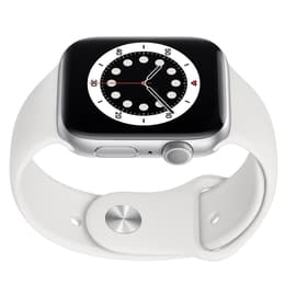 Apple Watch Series 6 (2020) GPS 44 mm - Aluminio Plata - Correa deportiva Blanco