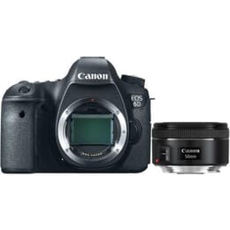 Réflex - Canon EOS 6D Negro + objetivo Canon EF 50mm f/1.8 STM