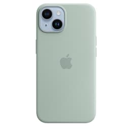 Funda de silicona Apple iPhone 14 Plus - Magsafe - Silicona Verde