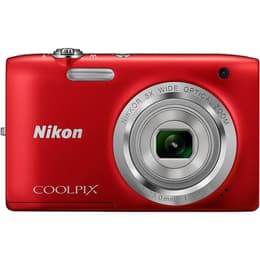 Cámara compacta Nikon Coolpix S2800 - Rojo
