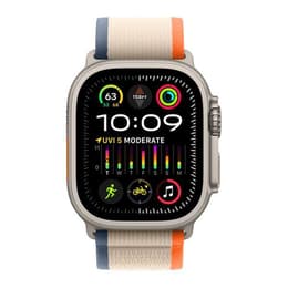 Apple Watch Ultra 2 (2023) GPS + Cellular 49 mm - Titanio Titanio natural - Correa Loop Trail Naranja