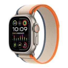 Apple Watch Ultra 2 (2023) GPS + Cellular 49 mm - Titanio Titanio natural - Correa Loop Trail Naranja