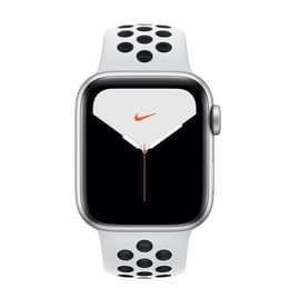 Apple Watch (Series 4) 2018 GPS 44 mm - Aluminio Plata - Deportiva Nike Blanco/Negro