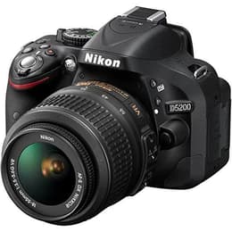Réflex - Nikon D5200 - Negro + Objetivo Nikon AF-S DX Nikkor 18-55mm f/3.5-5.6G ED