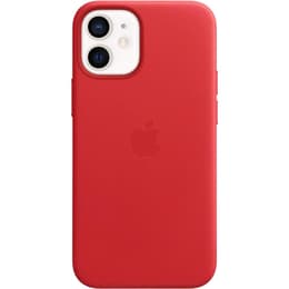 Funda transparente Apple iPhone 12 mini - Magsafe - Piel Rojo