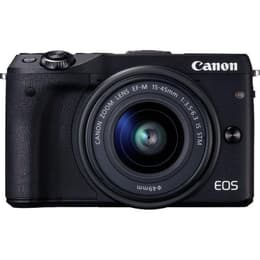 Cámara híbrida Canon EOS M3 - Negro + Lente Canon EF-M 15-45 mm f/3.5-5.6 IS STM