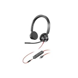 Cascos micrófono Plantronics Poly Blackwire 3325 - Negro/Rojo
