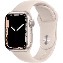 Apple Watch (Series 7) 2021 GPS 41 mm - Aluminio Blanco - Correa loop deportiva Blanco