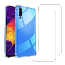 Funda Galaxy A50 y 2 protectores de pantalla - TPU - Transparente