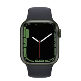 Apple Watch (Series 7) 2021 GPS 41 mm - Aluminio Verde - Correa deportiva Negro