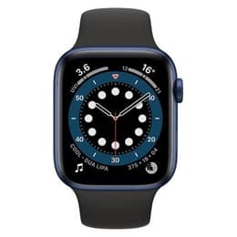 Apple Watch Series 6 (2020) GPS 44 mm - Aluminio Azul - Correa deportiva Negro