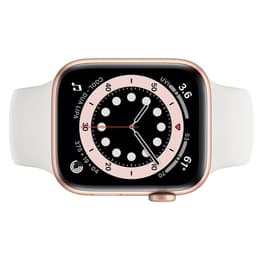 Apple Watch (Series 4) 2018 GPS 44 mm - Aluminio Oro - Correa deportiva Blanco