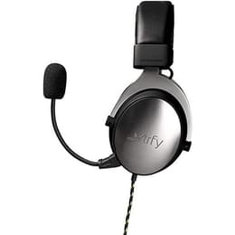 Cascos reducción de ruido gaming con cable micrófono Xtrfy H1 - Negro