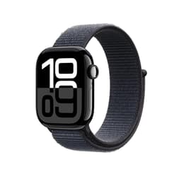 Apple Watch Series 10 (2024) GPS + Cellular 46 mm - Aluminio Negro azabache - Correa loop deportiva Azul