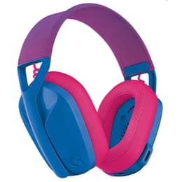 Cascos reducción de ruido gaming con cable + inalámbrico micrófono Logitech G435 - Azul