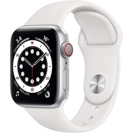 Apple Watch (Series 6) 2020 GPS + Cellular 40 mm - Aluminio Plata - Correa deportiva Blanco