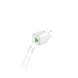 Cable y enchufe (USB-C + Lightning) 20W - WTK