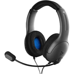 Cascos reducción de ruido gaming con cable micrófono Pdp LVL40 - Gris/Azul