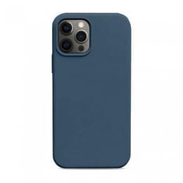 Funda iPhone 12/12 Pro y 2 protectores de pantalla - Silicona - Azul marino