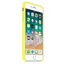 Funda iPhone 6 Plus/6S Plus y 2 protectores de pantalla - Silicona - Amarillo