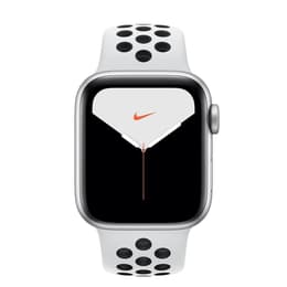 Apple Watch Series 5 (2019) GPS 40 mm - Aluminio Plata - Correa Nike Sport Blanco/Negro