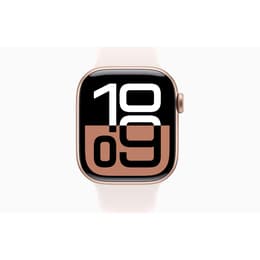 Apple Watch Series 10 (2024) GPS + Cellular 42 mm - Aluminio Oro rosa - Correa deportiva Rosa