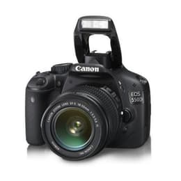 Reflex - Canon Eos 550D - Negro + Canon EF-S IS 18 Lentes - 55mm