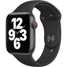 Apple Watch (Series 4) 2018 GPS + Cellular 44 mm - Acero inoxidable Gris - Correa deportiva Negro