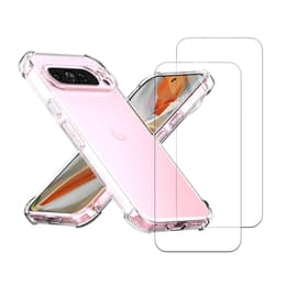 Funda Pixel 9 Pro XL y 2 protectores de pantalla - TPU - Transparente