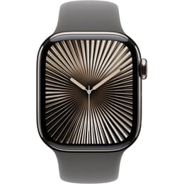 Apple Watch Series 10 (2024) GPS + Cellular 42 mm - Titanio Natural - Correa deportiva Gris