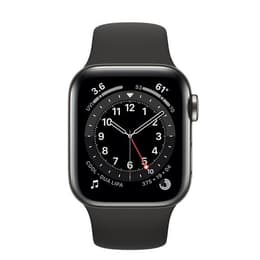 Apple Watch (Series 6) 2020 GPS + Cellular 40 mm - Acero inoxidable Grafito - Correa deportiva Negro
