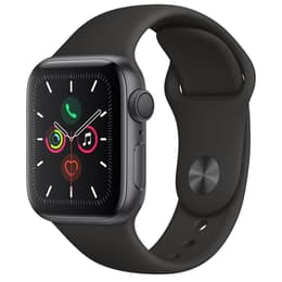 Apple Watch (Series 5) 2019 GPS + Cellular 44 mm - Titanio Negro - Correa deportiva Negro