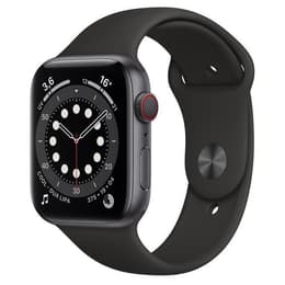 Apple Watch (Series 6) 2020 GPS + Cellular 44 mm - Titanio Gris espacial - Correa loop deportiva Negro