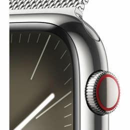 Apple Watch Series 9 (2023) GPS + Cellular 41 mm - Acero inoxidable Plata - Pulsera Milanese Loop Gris