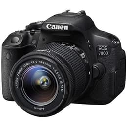 Réflex Canon EOS 700D Negro + Objetivo Canon EF-S 18-55mm f/3.5-5.6