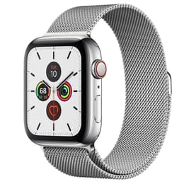 Apple Watch (Series 5) 2019 GPS 44 mm - Aluminio Plata - Pulsera Milanese Loop Plata