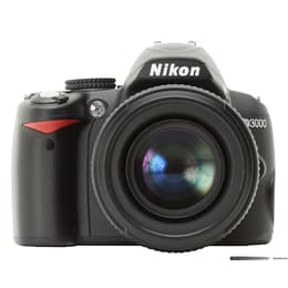 Réflex - Nikon D3000 Negro + objetivo Nikon AF-S DX Nikkor 18-70mm f/3.5-4.5G IF-ED